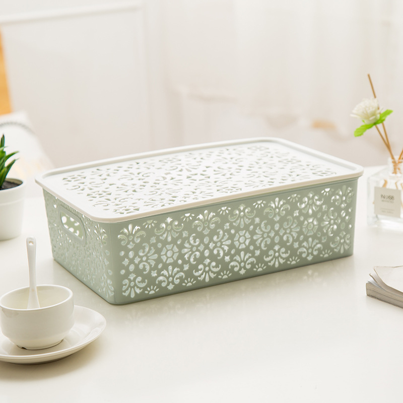 What are the advantages of home plastic storage basket?