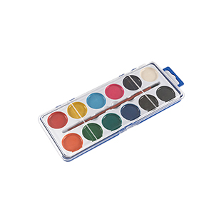 12 Colors Watercolor Paints Set